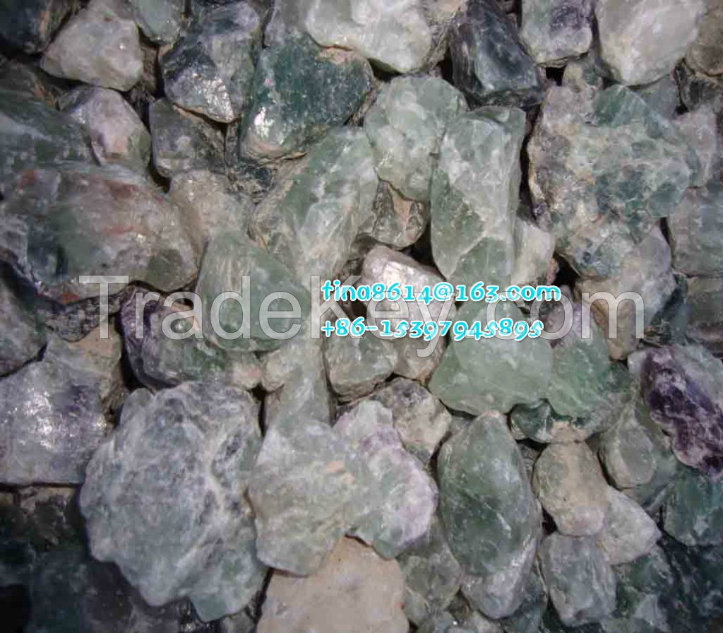 Fluoride Mine CAF2 70%-98% / Fluorite Ore for Smelting Aluminium Industry 10-70MM