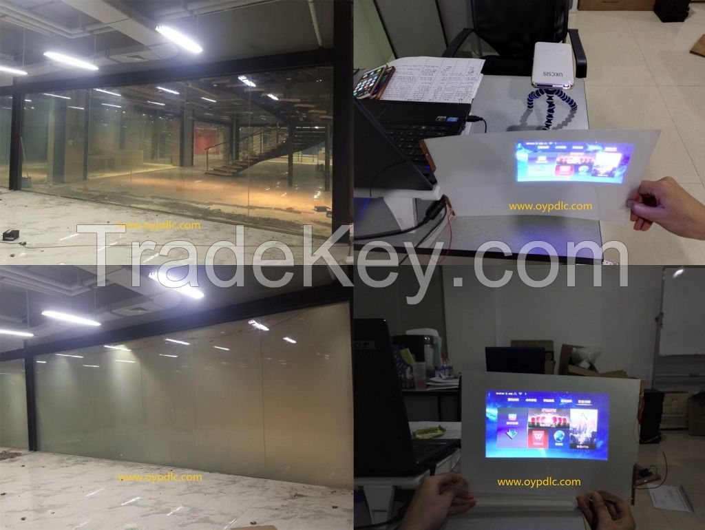 High quality smart glass for rear projection