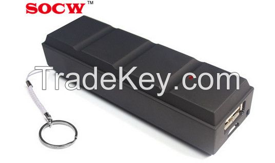 Nice Chocolate power bank  promotion gift with keychain