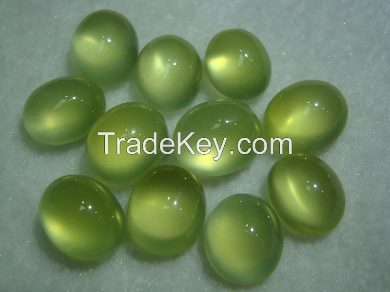 Australia material yellow prehnite in oval 10X12, women  jewelry with high quality, wholesale and retail,direct factory price