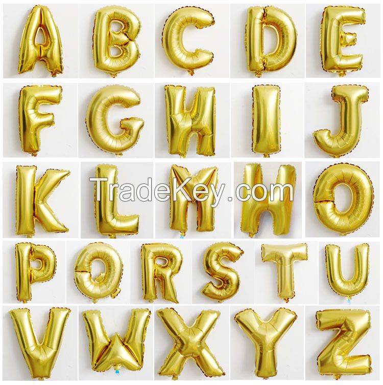 Letter Alphabet Foil Balloons For Party Decoration