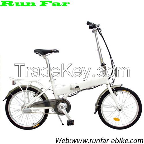 2015 hot selling 36V 250W run far folding electric bicycle from professional manufacturer