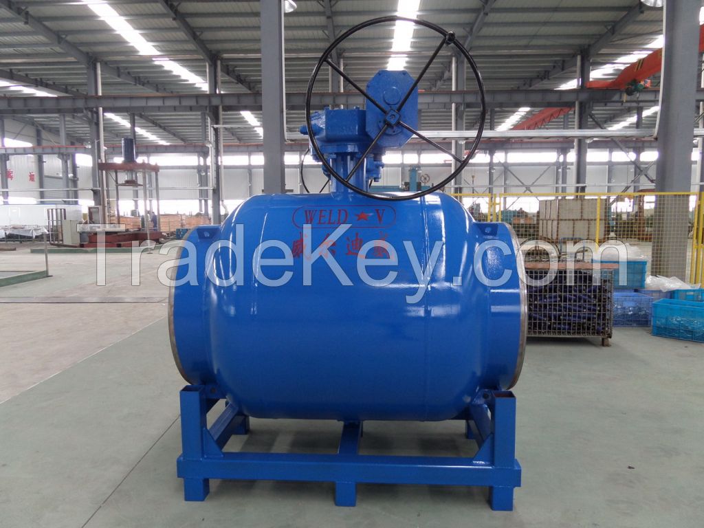 Ball valve-stainless steel ball valve-carbon steel ball valve-ball valve for heating pipelines-ball valve with warm gearbox DN700-DN1200