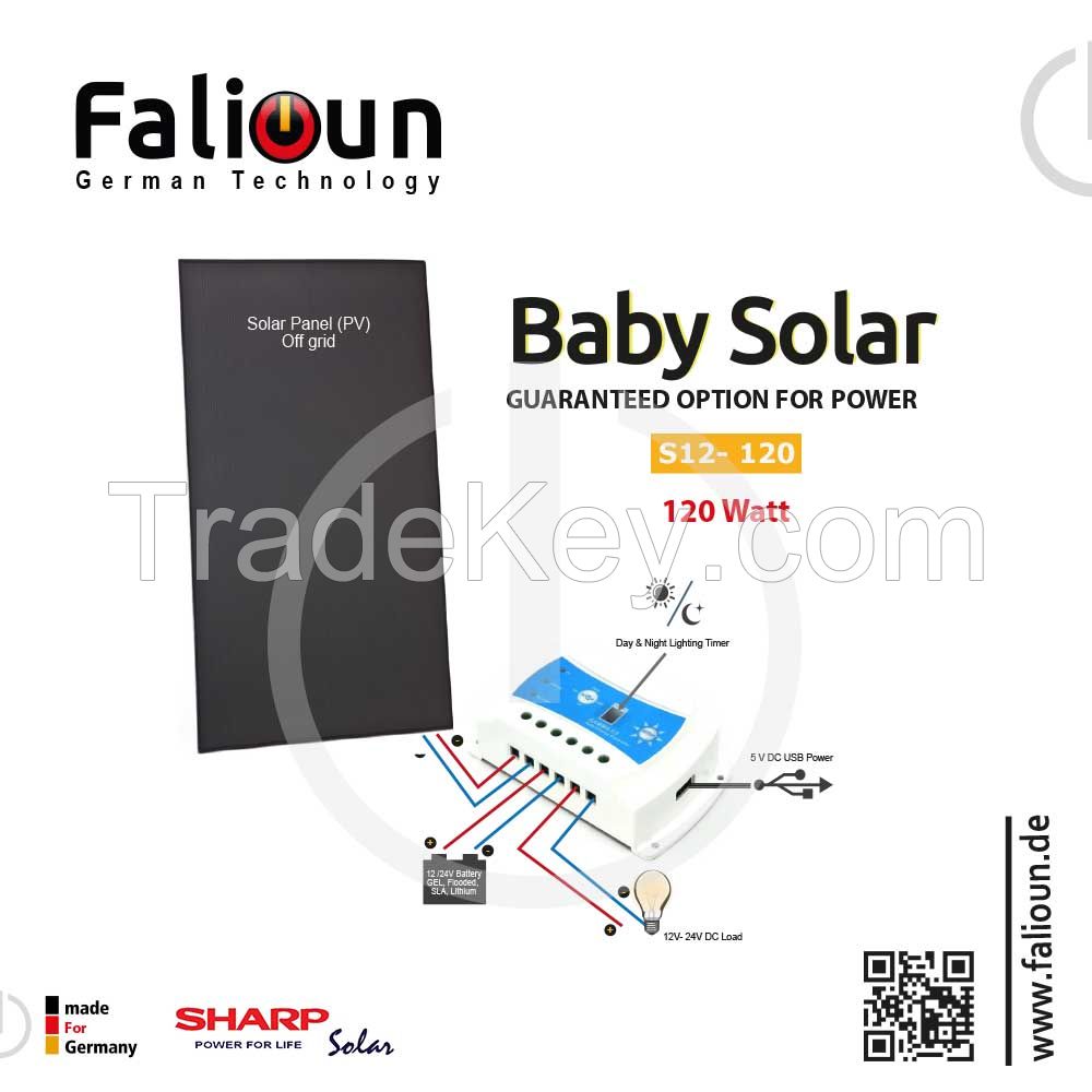 Home Solar System 12V 120W