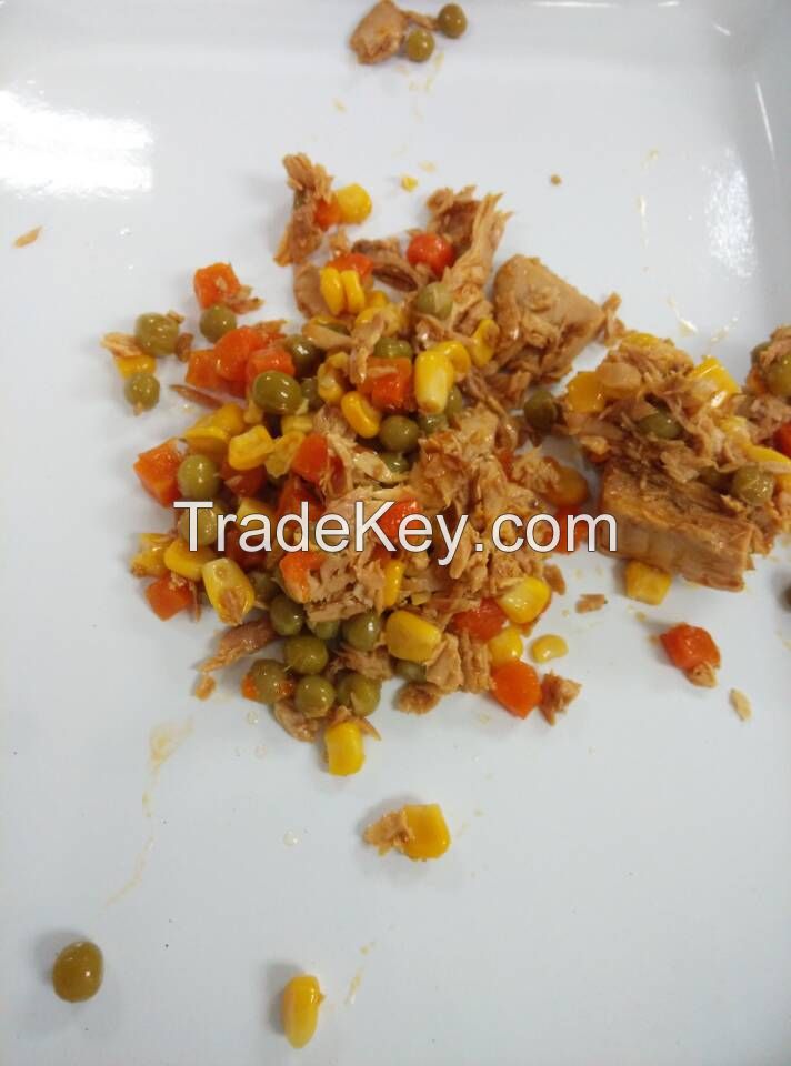 canned tuna with vegetables