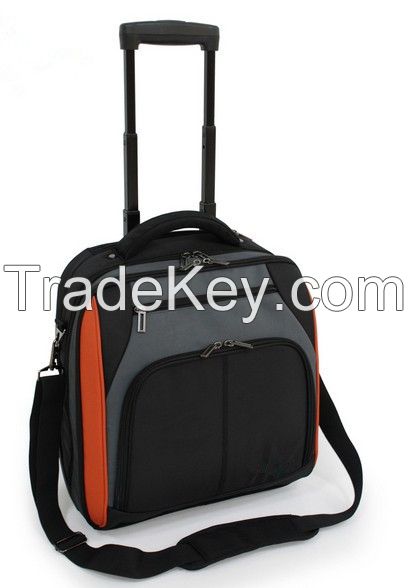 stylish business trolley briefcase cabin size trolley bag with strap