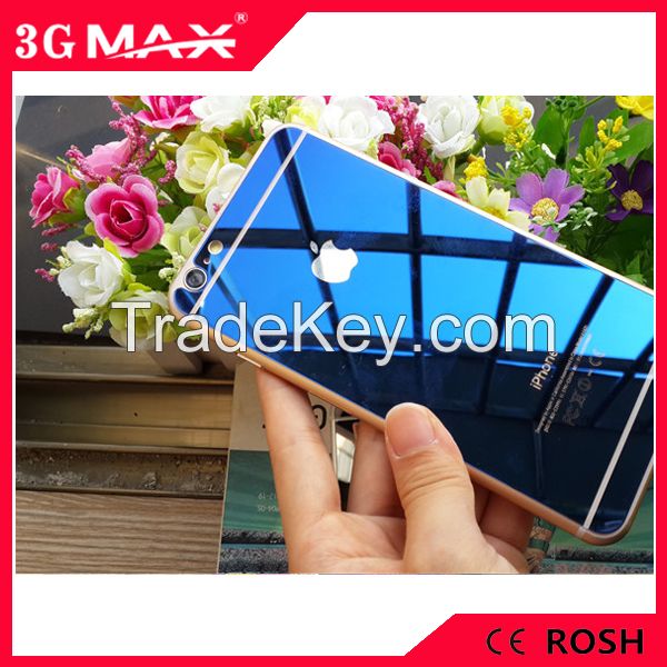 Front & Back Electroplating Mirror Effect Colorful Tempered Glass Scre