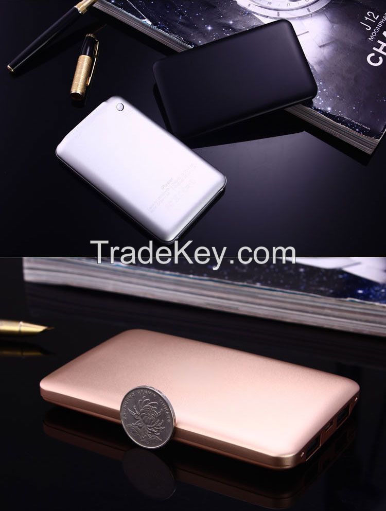 Hot Selling Lithium Polymer Ultra Thin Portable Power Bank 20000mAh