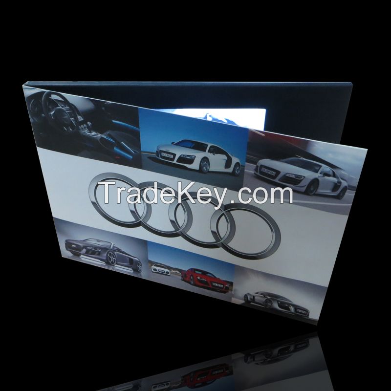 4.3inch A5 256mb custom printing video brochure for marketing 