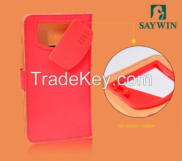 Saywin seperatable leather flip phone case
