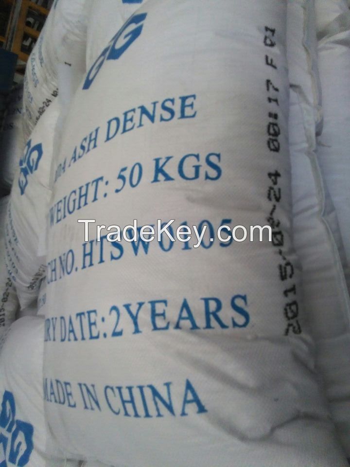 Chinese Sodium Carbonate, Soda Ash Light/Dense 99.2% with top quality