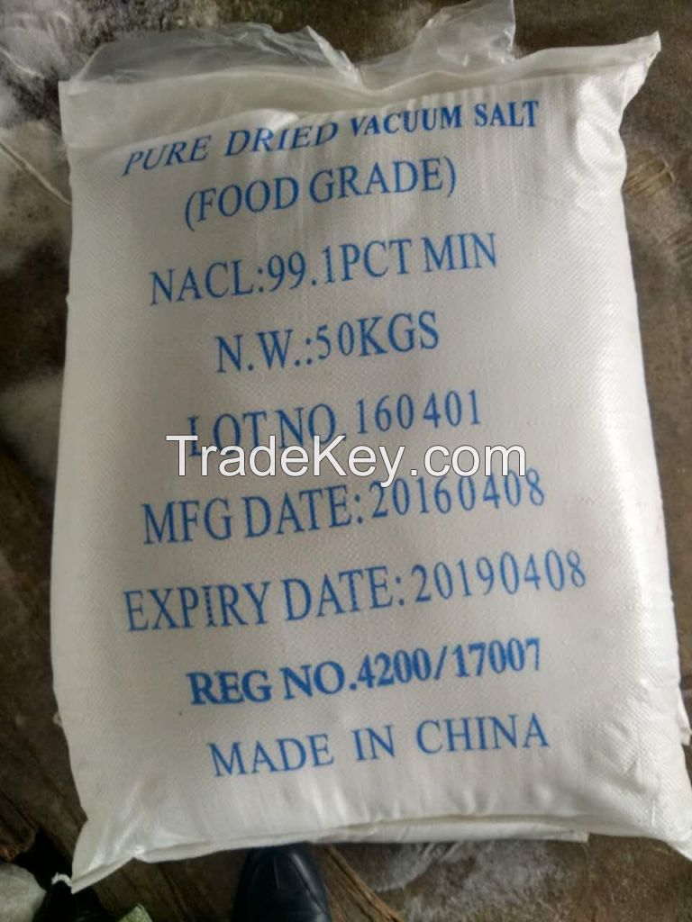 Popular selling Vacuum Salt, PDV Salt, Sodium Chloride, refined salt edible and industrial grade produce from China