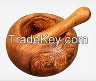 Olivewood Mortar & Pestle