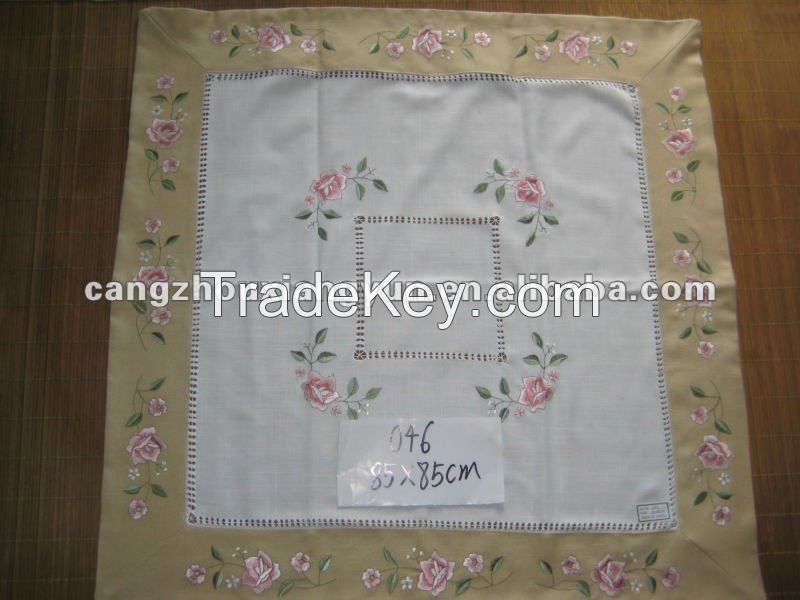 Embroidery /colorful lace table cloth