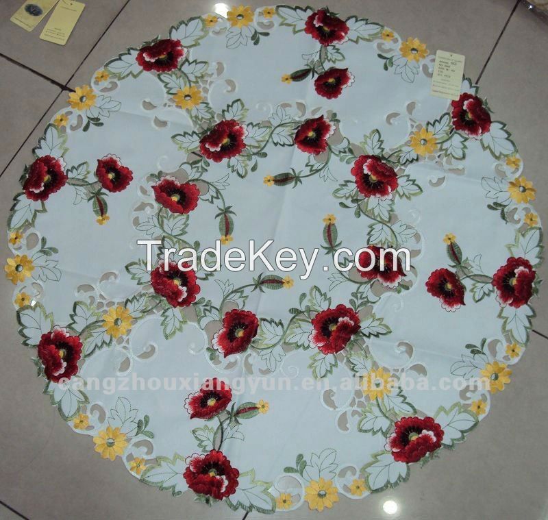round embroidered tablecloths