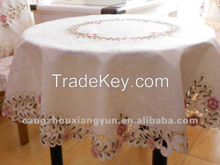 round embroidered tablecloths