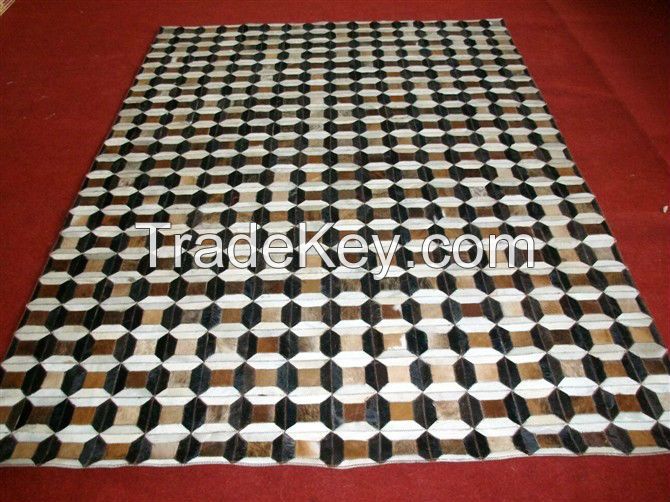 Rectangular grid spots tablecloth