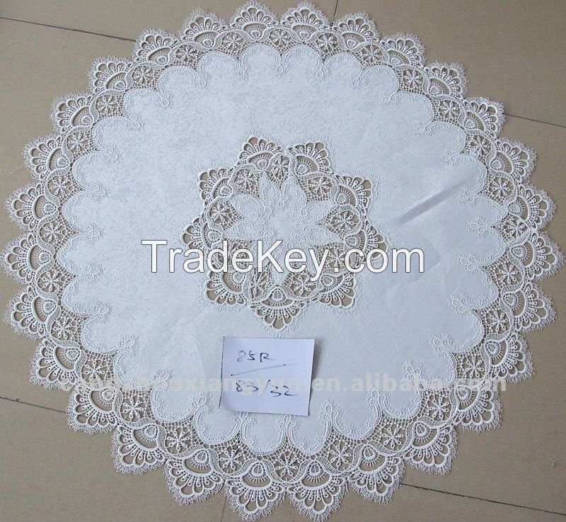 Embroidery lace table cloth
