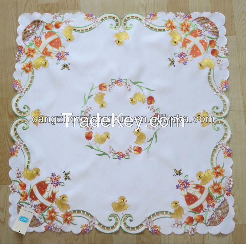 Embroidery lace table cloth