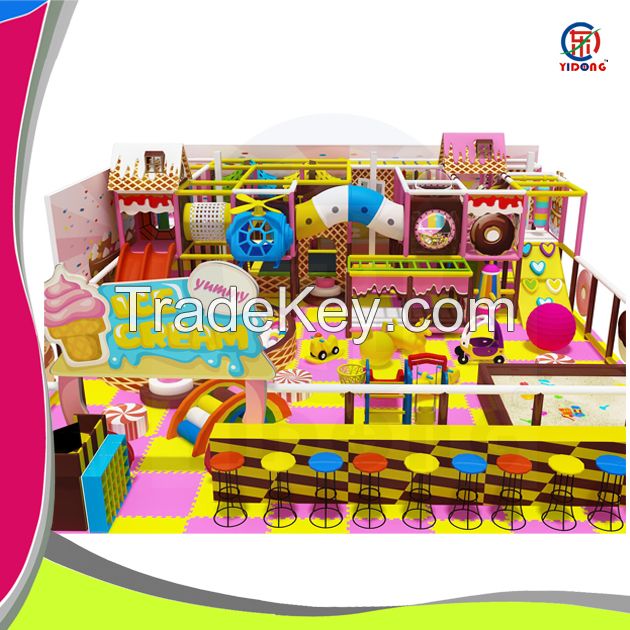 2015 New mini math pink fruit theme indoor playground equipment