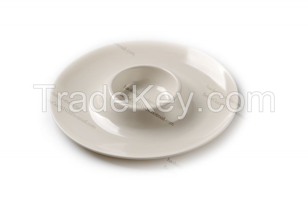 Chip/dip Melamine Tray