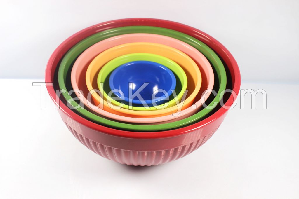 6pcs mixing melamine bowl sets