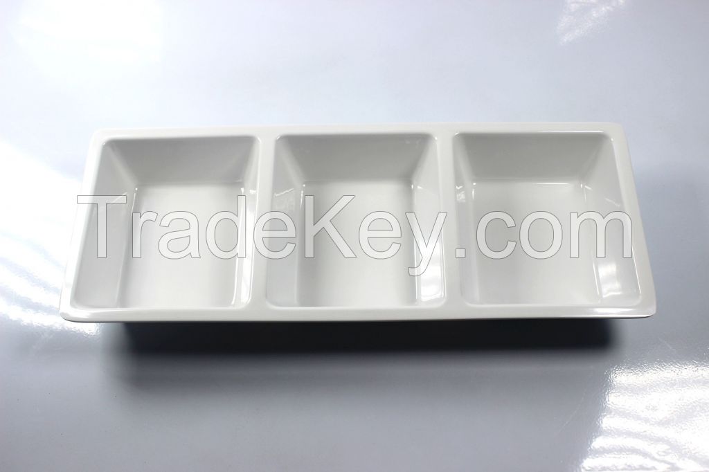 Chip/dip Melamine Tray