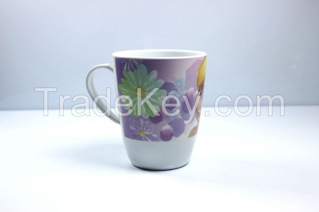 Melamine cup with handle