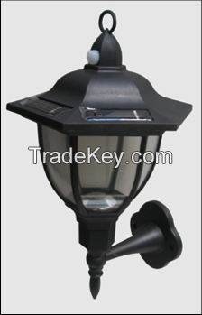 SOLAR LED WALL LANTERN WITH PIR