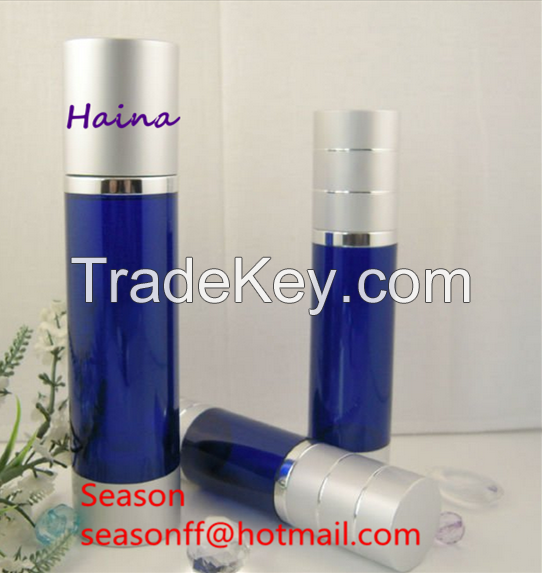 Aluminum lotion bottles airless cosmetic lotion bottles