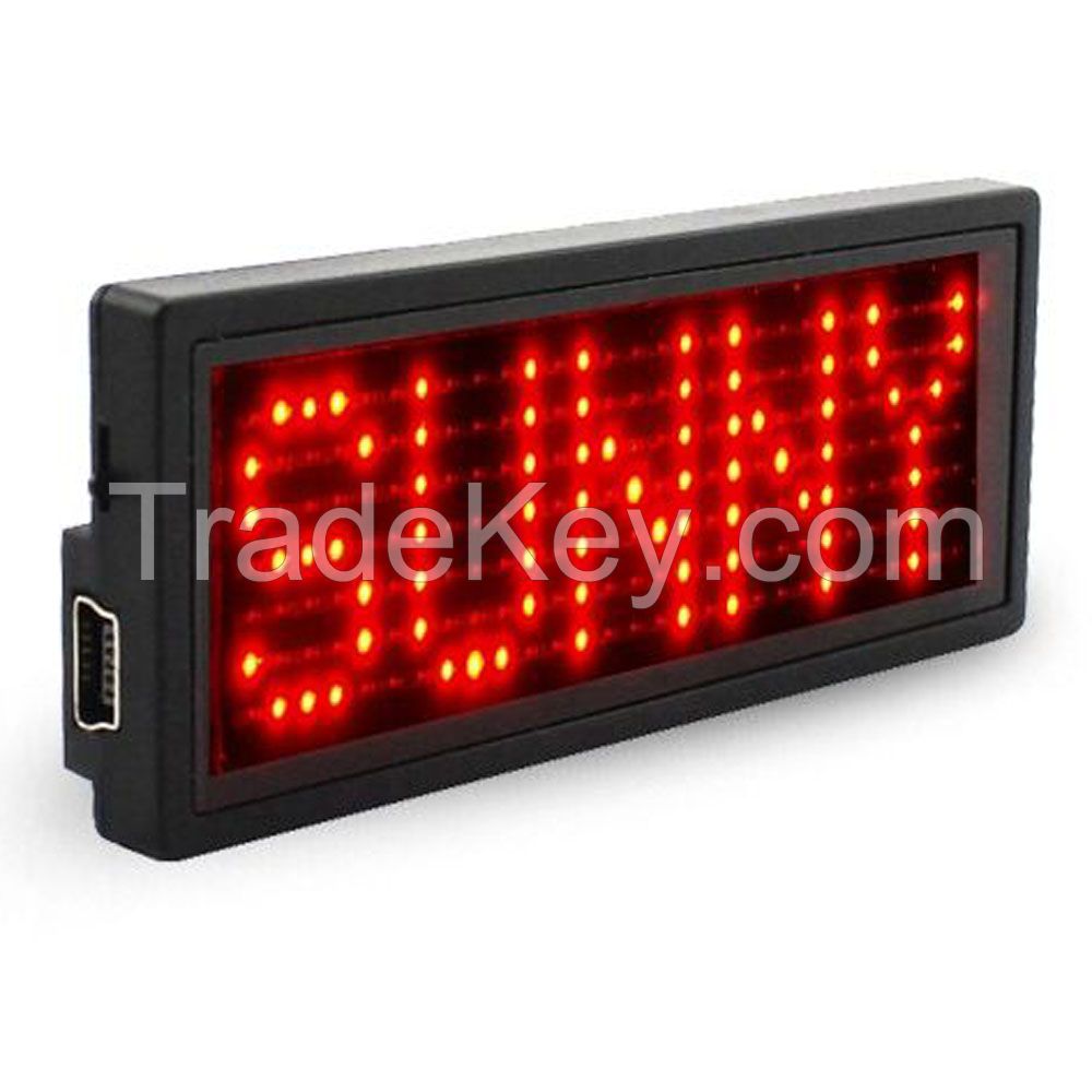 Led name badge b729