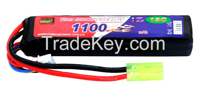 Li-Po battery 1100mah 11.1v 15c