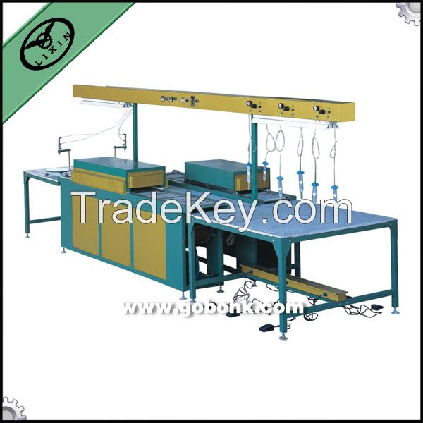 latest bidirection PVC production line for key chain, cat mat, cup mat, photo frame