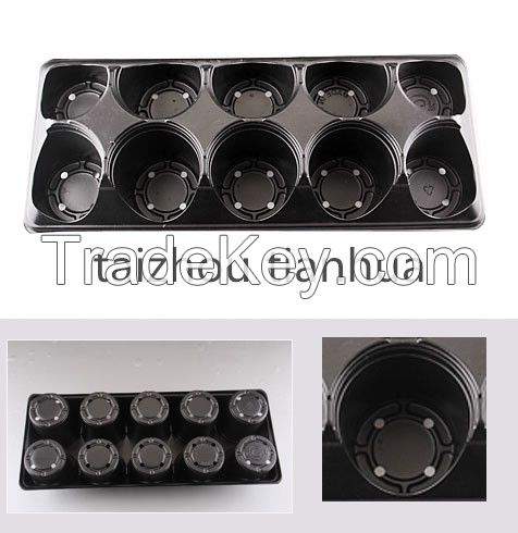 Plastic flower pot carry tray