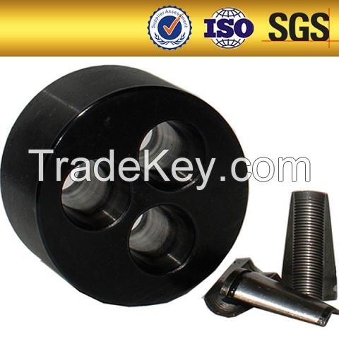 Concrete anchor grip with post tension cable strand