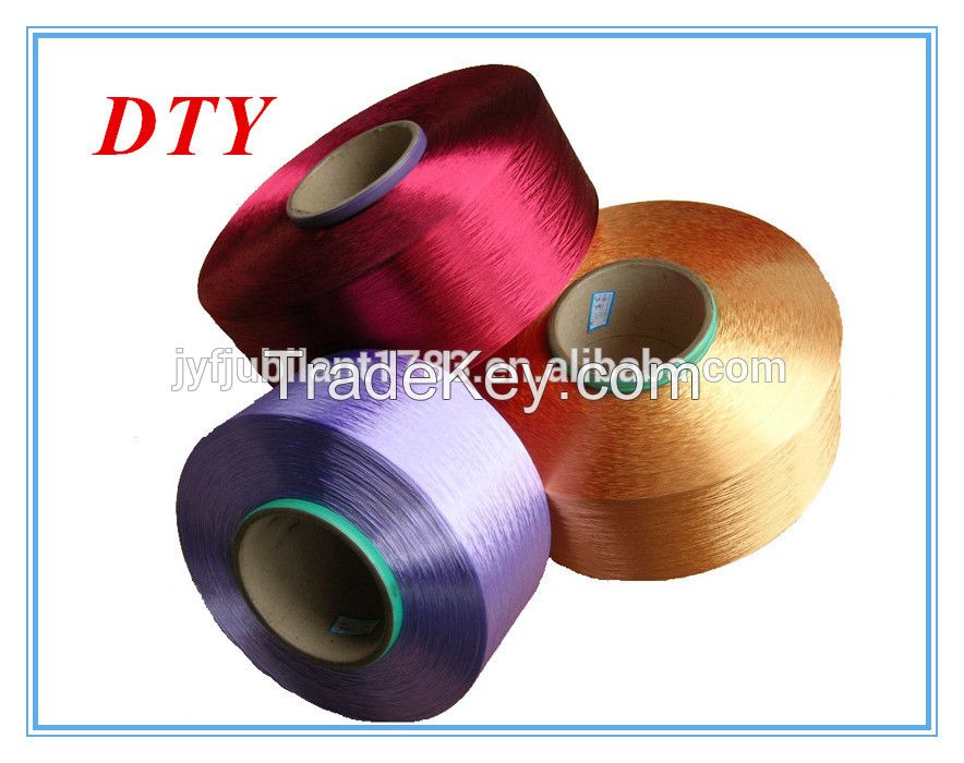 Dope Dyed 100% Polyester Dty/fdy/poy Spandex Covered Yarn 3075 Scarf Knitting Patterns Yarns