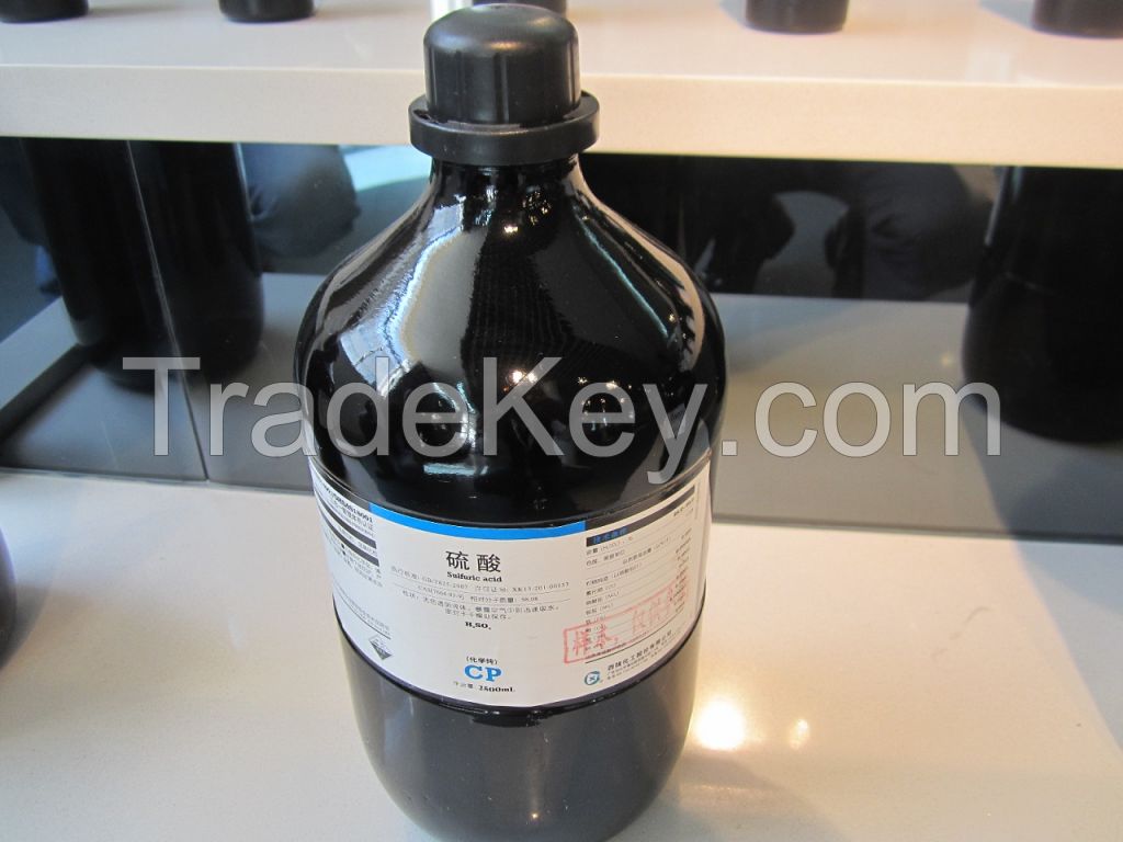 Lab chemical Sulfuric acid CAS 7664-93-9 with low price for lab/school/research