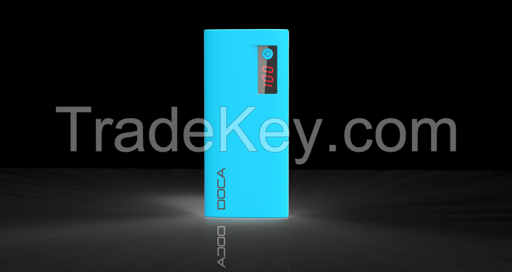 DOCA D566B 13000mah power bank dual USB output
