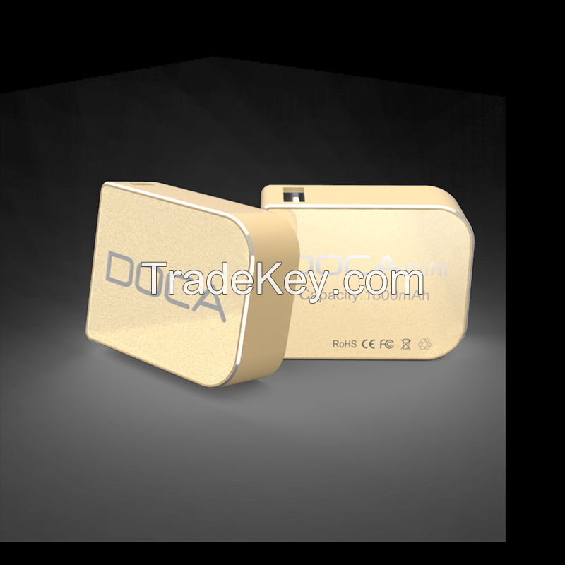 Customize DOCA D108 hottest design mini power bank gift on sale