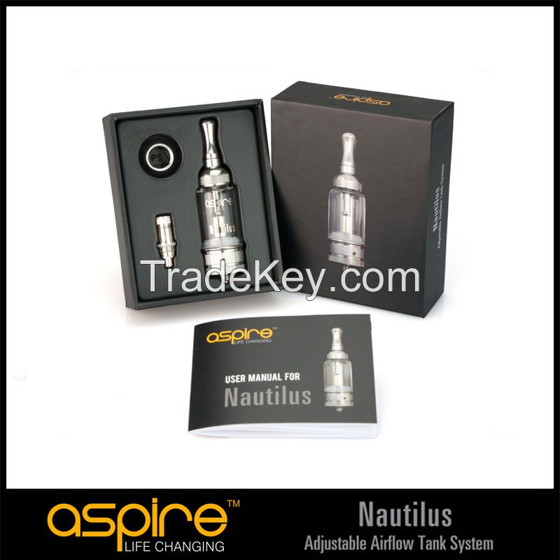 100% original Aspire Nautilus 5ml Tank Origin Vapor Atomizer Aspire Nautilus BVC Atomizer Aspire Nautilus Coil Heads BVC Atomizer Core