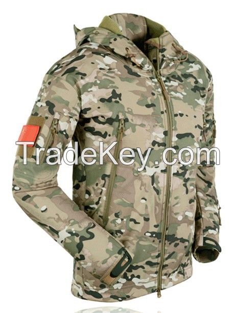 Camouflage Active Softshell Woodland Jacket