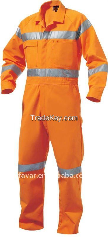 Reflective Fireproof Coverall for industrial workwear