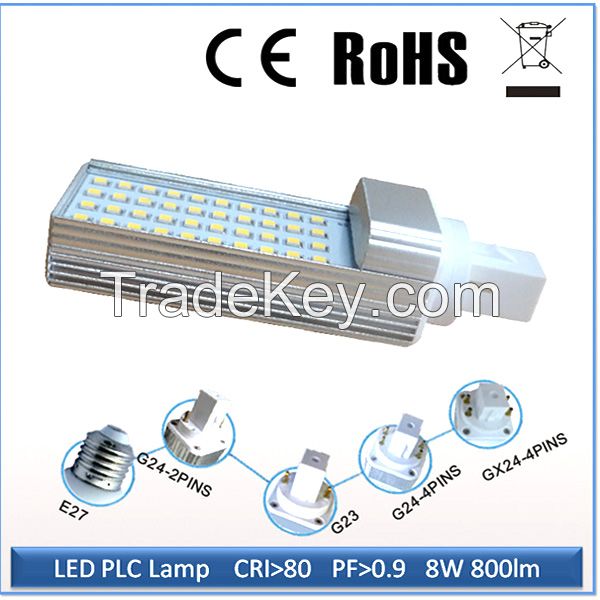 LED PL lamp replce CFL lamp in the downlight G24 G23 E27