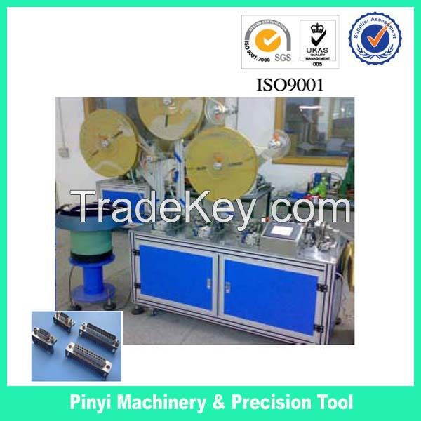 Semi- automatic machine for contacting terminal of Pinyi