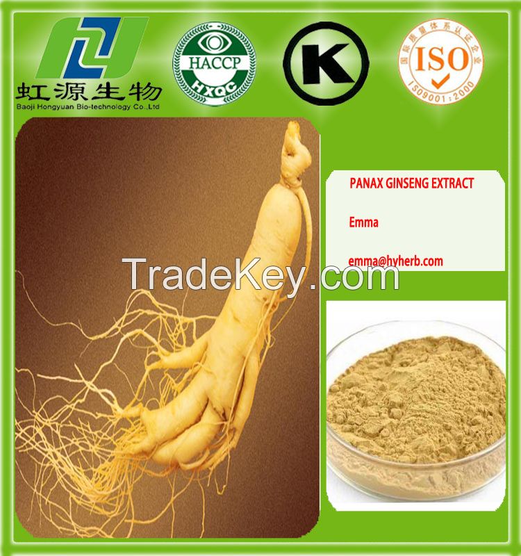 GMP factory supply high quality and low price ginseng extract