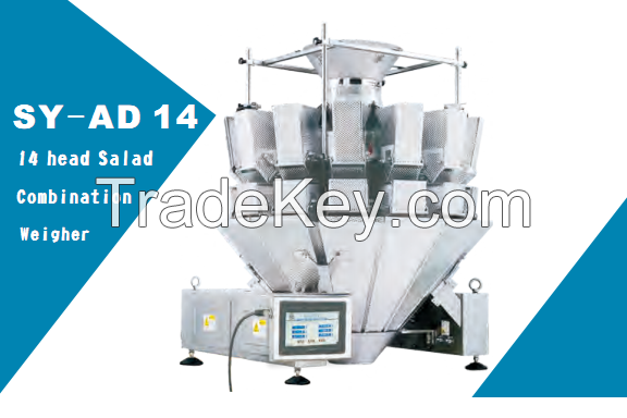 Sell 14head salad combination weigher