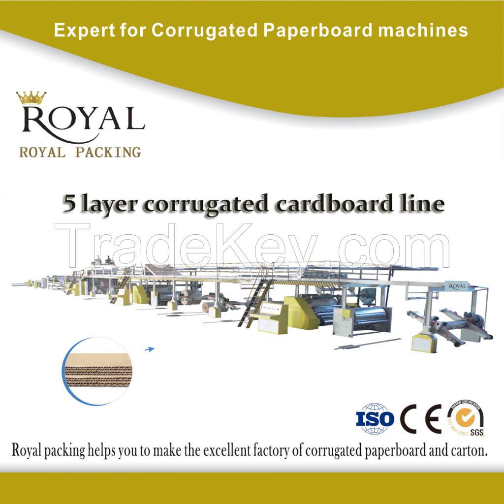 3-Layer Corrugated Paperboard production Line