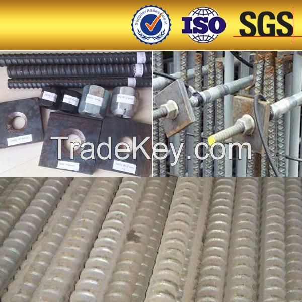 concrete PSB threaded screw reinforced steel bar accessories for mining roof