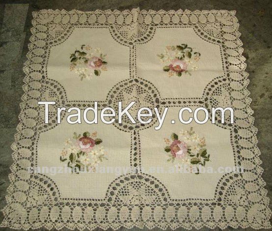 Custom ribbon embroidery wedding table cloth