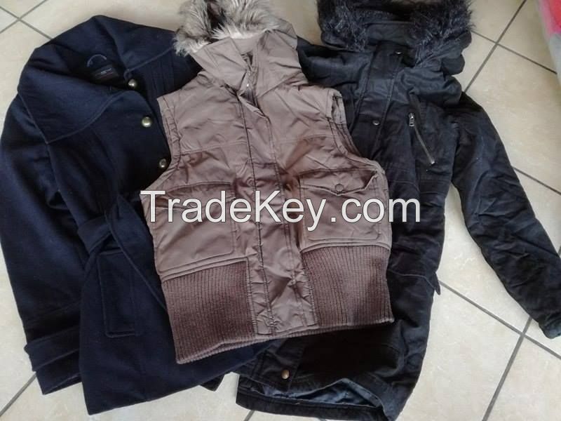 WINTER USED CLOTHES CREAM AND A GRADE, JACKETS,SWEATERS, JUMPERS,